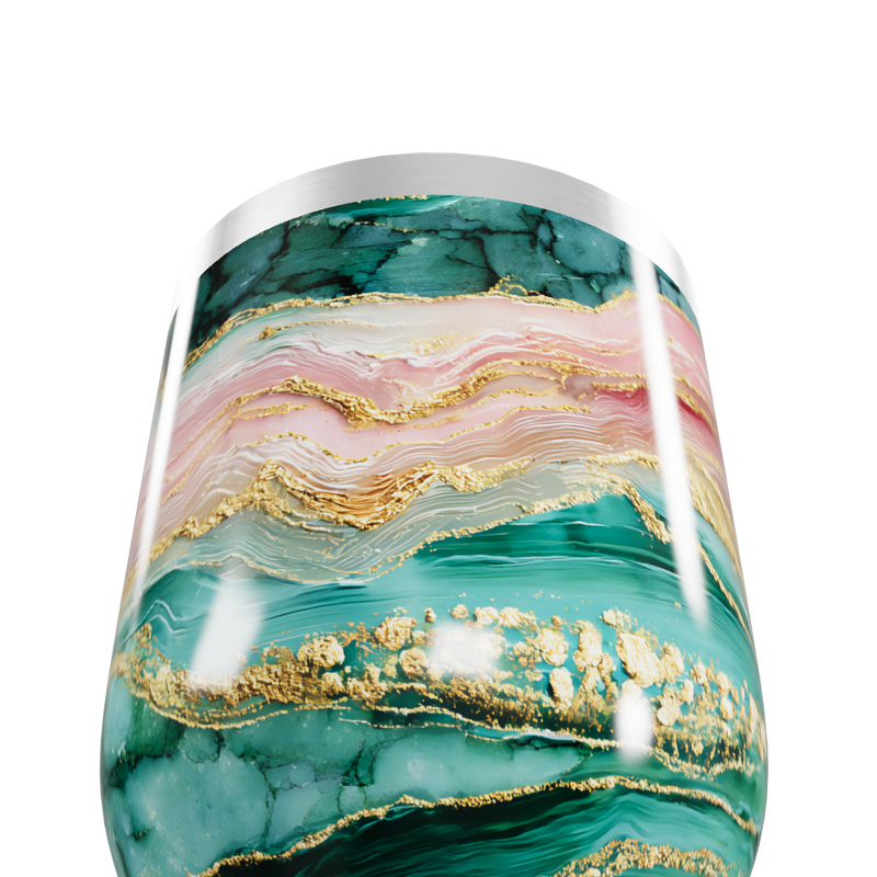 Copo Térmico Slim - Mármore Colorido Inox