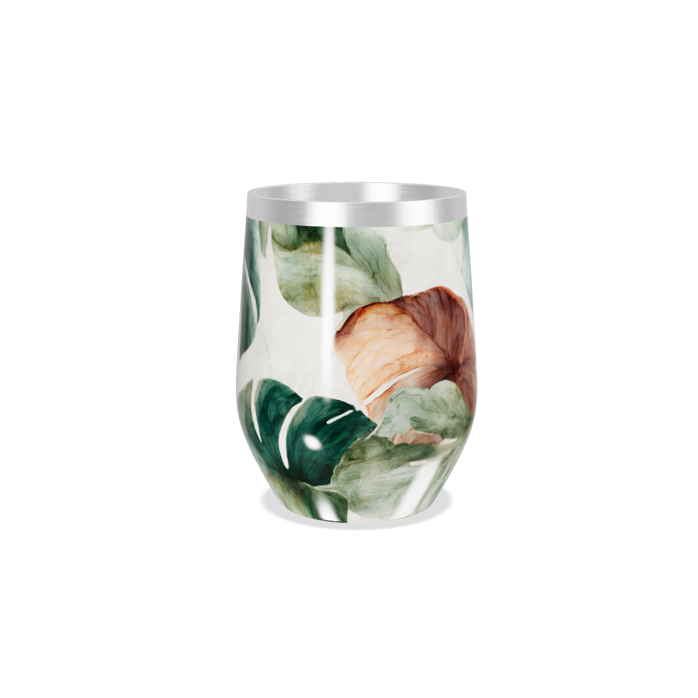 Copo Térmico Slim - Floral Colorido Inox