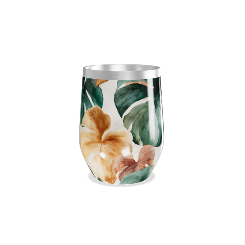 Copo Térmico Slim - Floral Colorido Inox