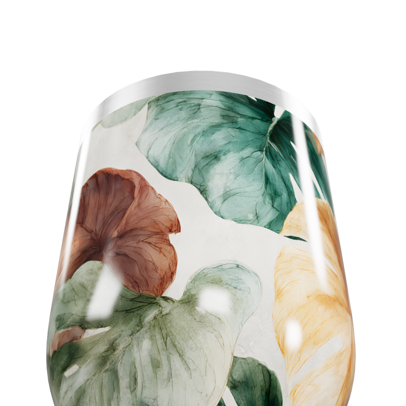 Copo Térmico Slim - Floral Colorido Inox