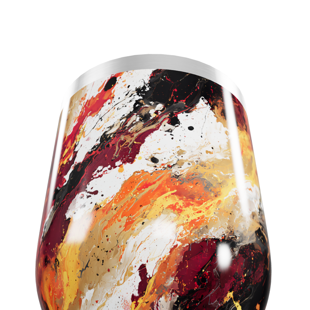 Copo Térmico Slim - Estampa Abstrata Colorida