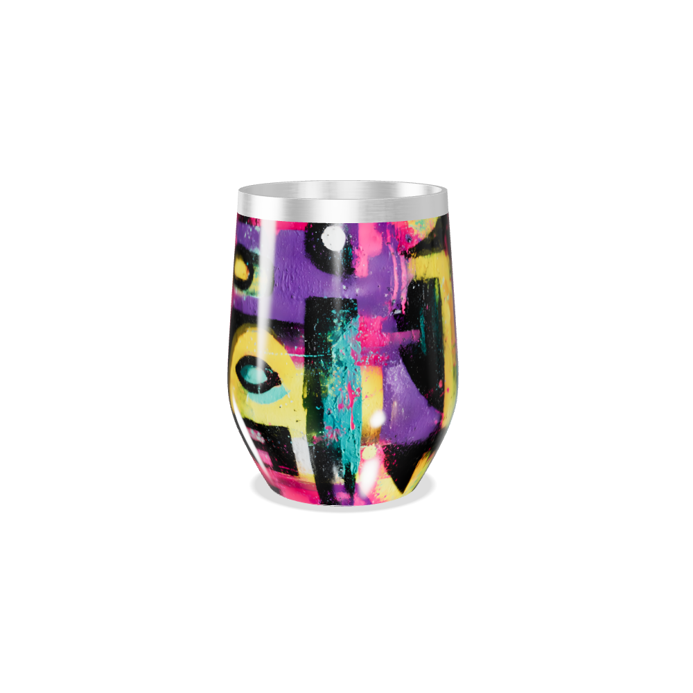 Copo Térmico Slim - Estampado Colorido Aço Inox