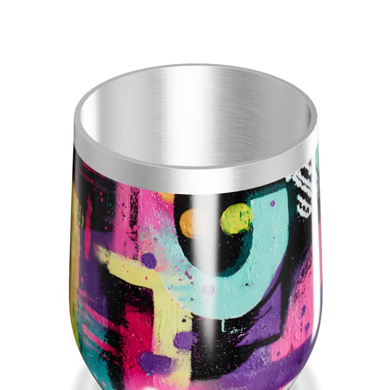 Copo Térmico Slim - Estampado Colorido Aço Inox