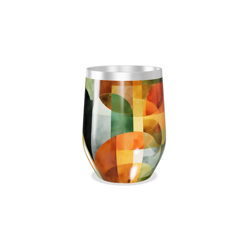 Copo Térmico Slim - Com Estampa Geométrica Colorida