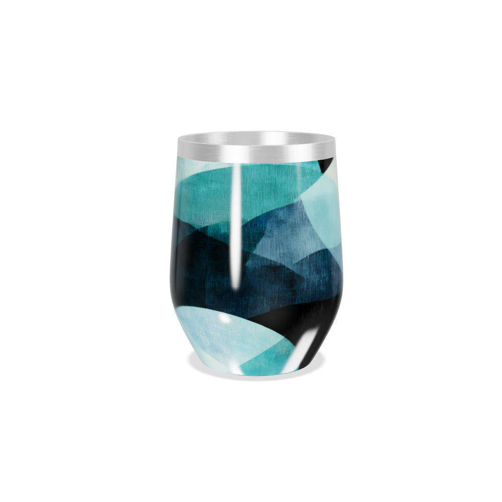 Copo Térmico Slim - Azul Geométrico Inox