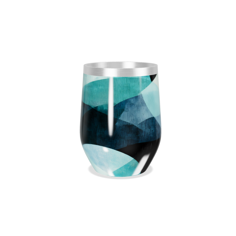 Copo Térmico Slim - Azul Geométrico Inox