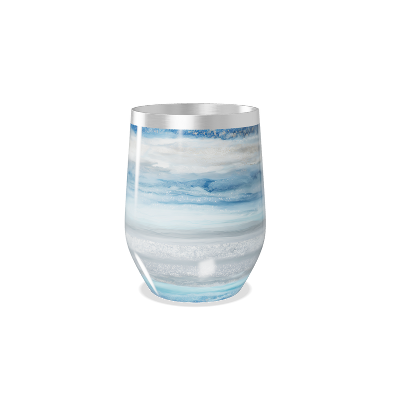 Copo Térmico Slim - Azul Marmorizado Inox