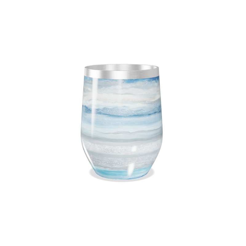 Copo Térmico Slim - Azul Marmorizado Inox