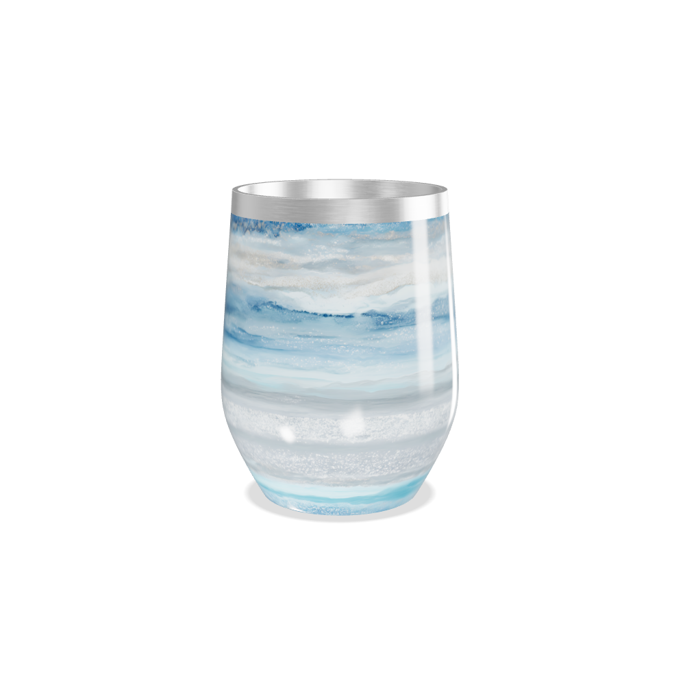 Copo Térmico Slim - Azul Marmorizado Inox