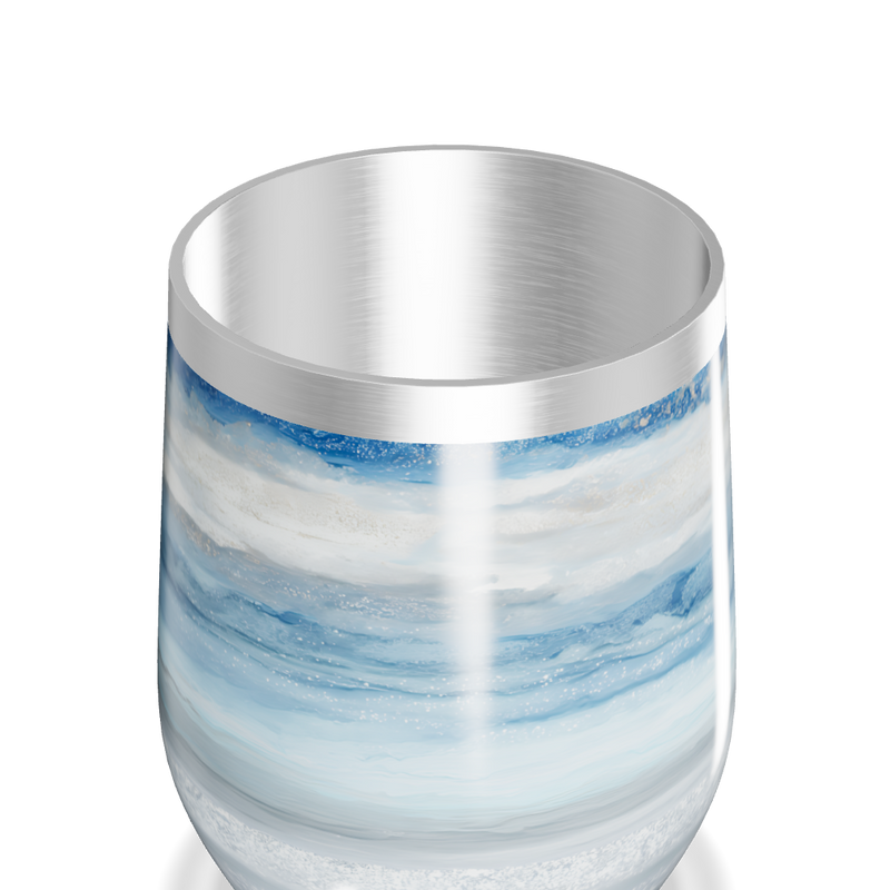 Copo Térmico Slim - Azul Marmorizado Inox