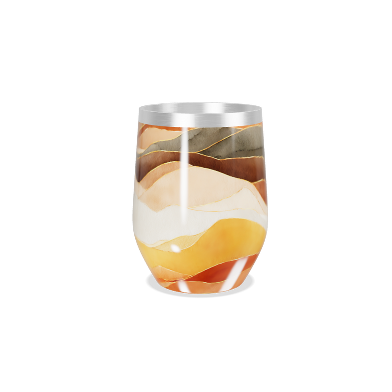 Copo Térmico Slim - Estampa Ondas Coloridas