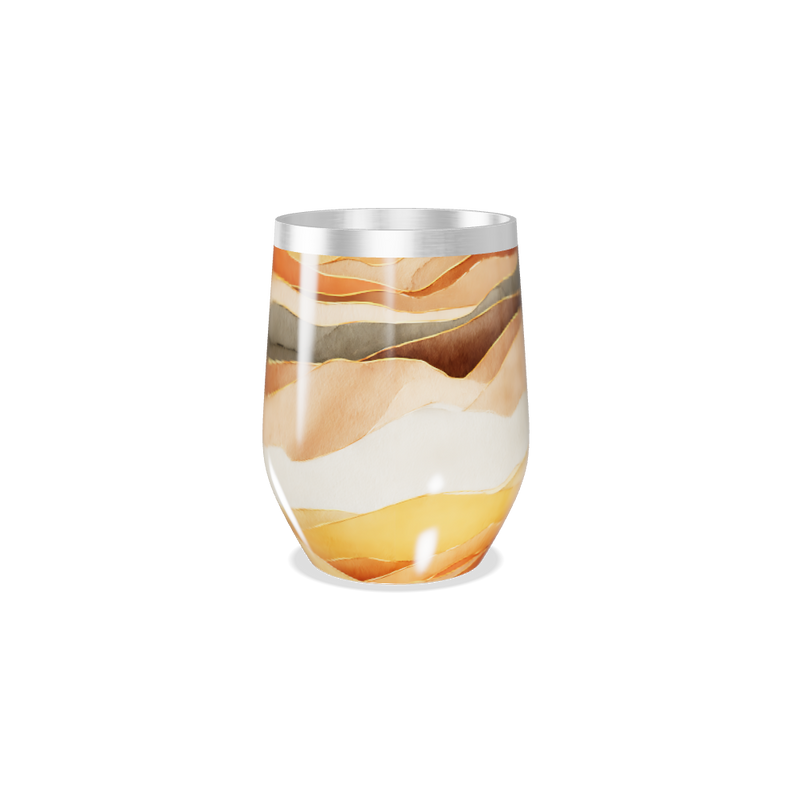 Copo Térmico Slim - Estampa Ondas Coloridas