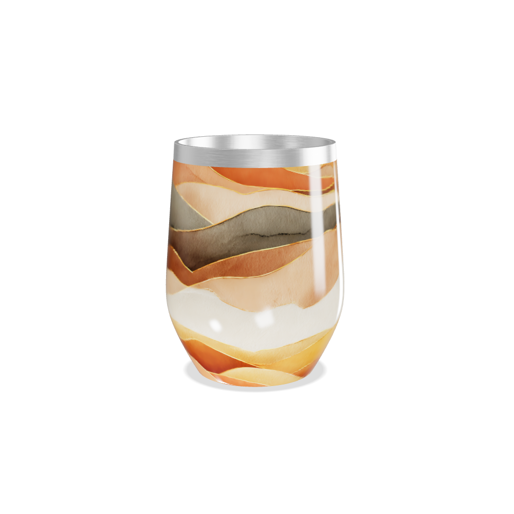 Copo Térmico Slim - Estampa Ondas Coloridas