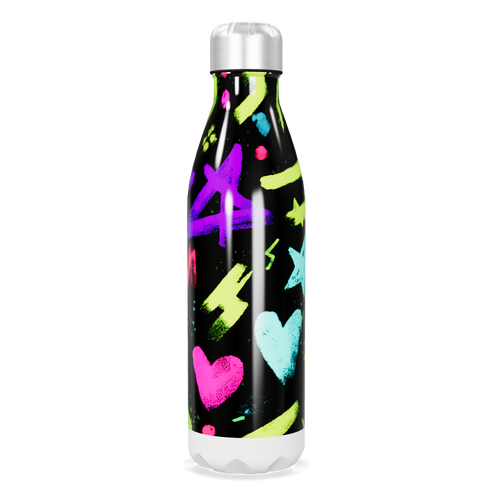 Garrafa Inox - Estampa Neon Cores Vivas