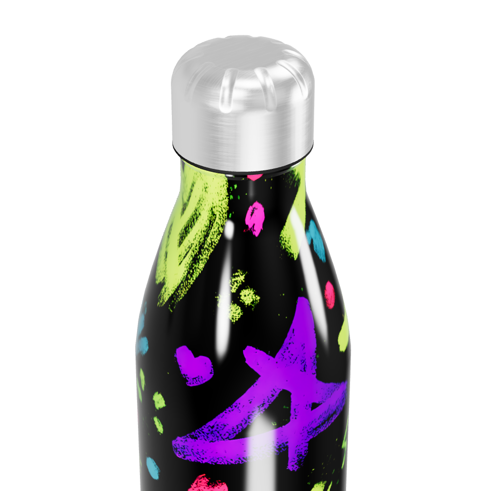 Garrafa Inox - Estampa Neon Cores Vivas