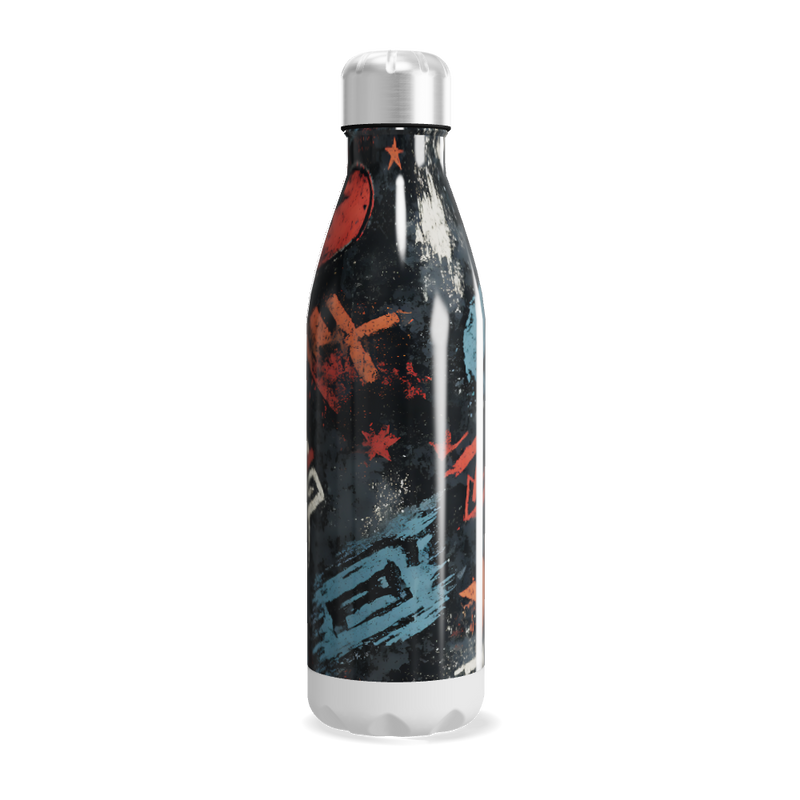 Garrafa Inox - Estampa Grafite Colorida