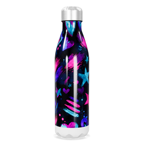 Garrafa Inox Estampa Colorida Astral