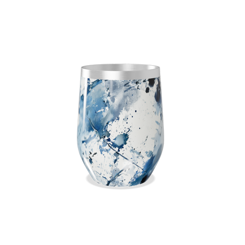 Copo Térmico Slim - Azul Mármore Aço Inox