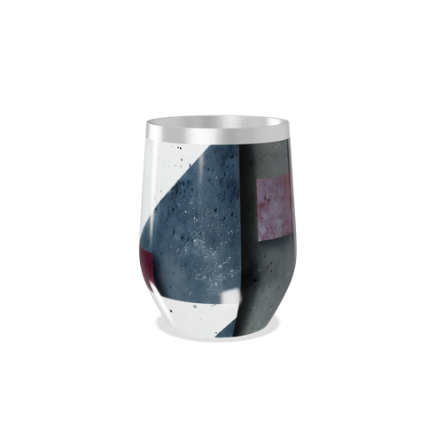 Copo Térmico Slim - Geométrico Azul e Cinza