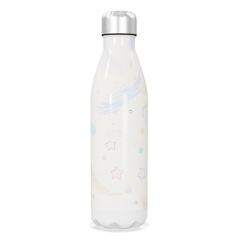 Garrafa Inox - Estampa Estrelas Coloridas