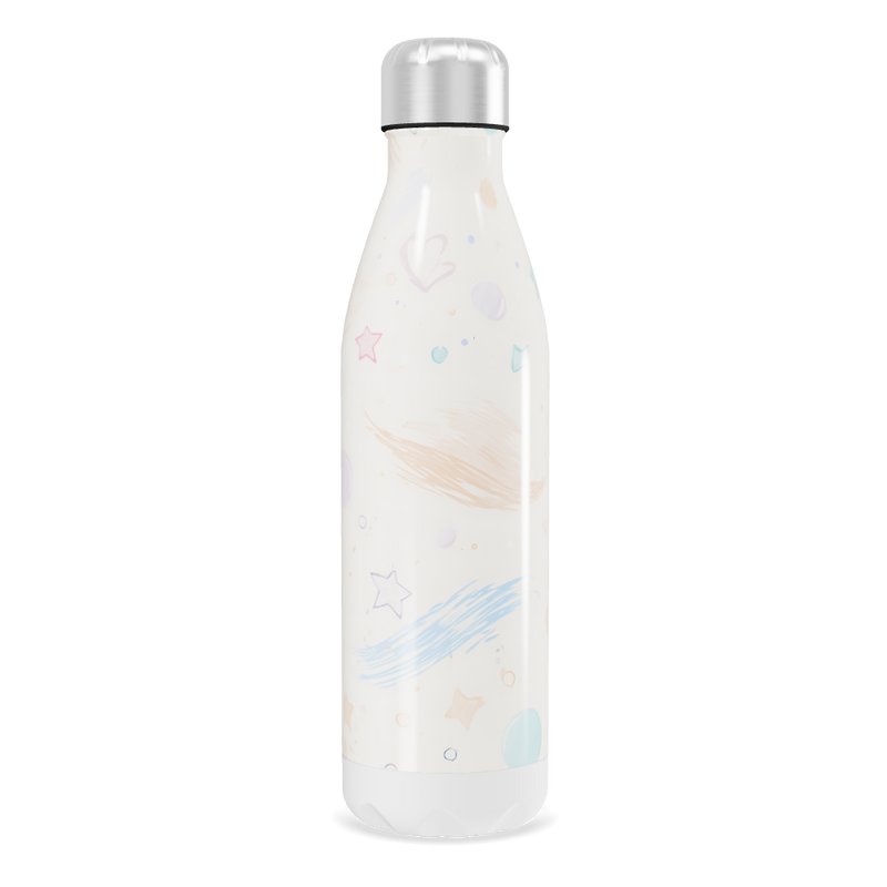 Garrafa Inox - Estampa Estrelas Coloridas