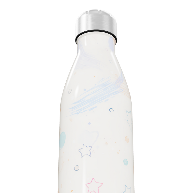 Garrafa Inox - Estampa Estrelas Coloridas