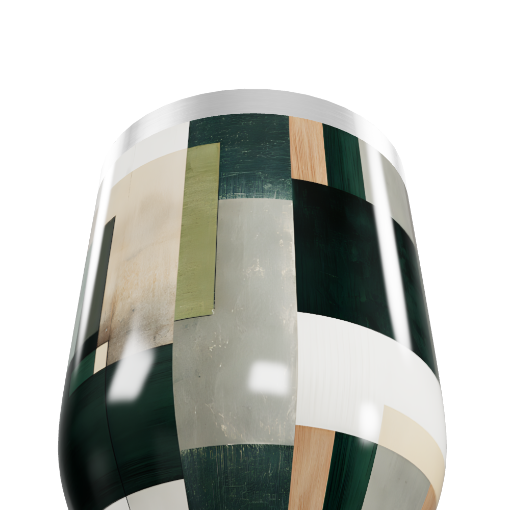 Copo Térmico Slim - Estampa Geométrica Colorida