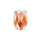 Copo Térmico Slim - Estampa Geométrica Laranja