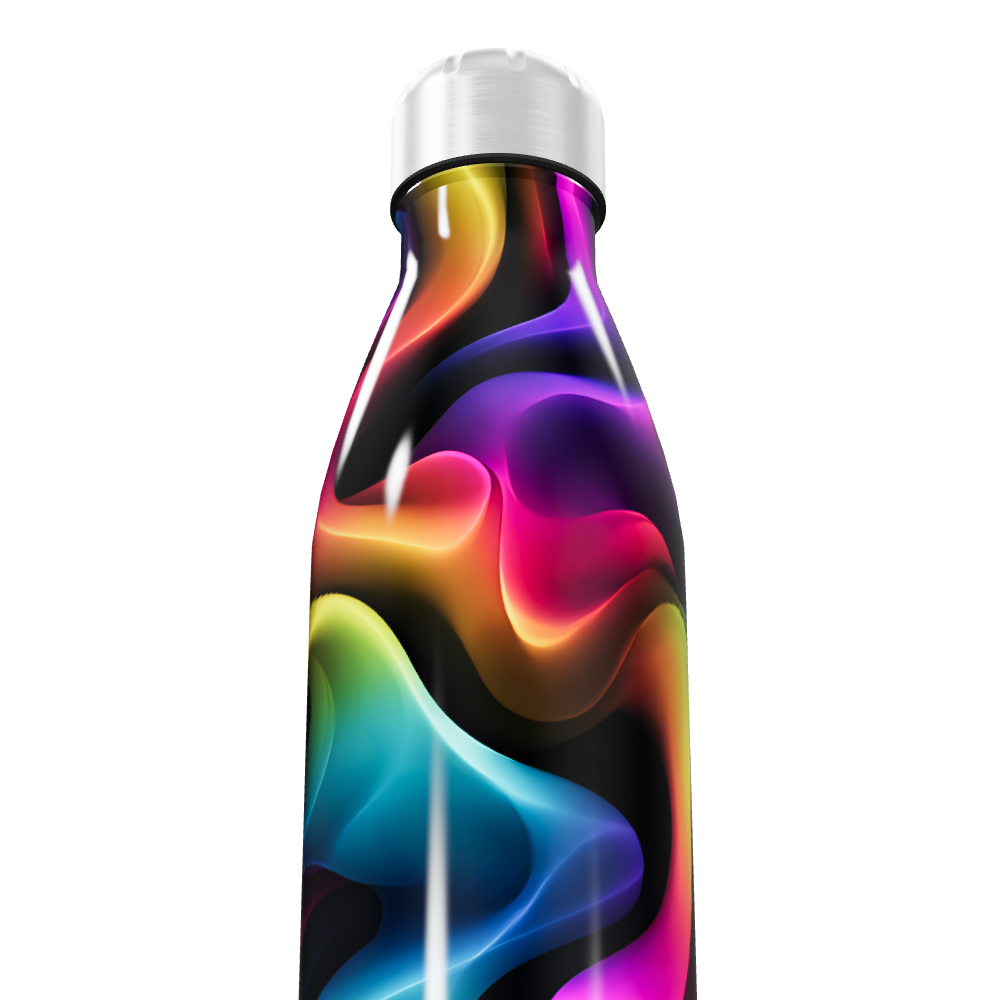 Garrafa Inox - Estampa Multicolorida