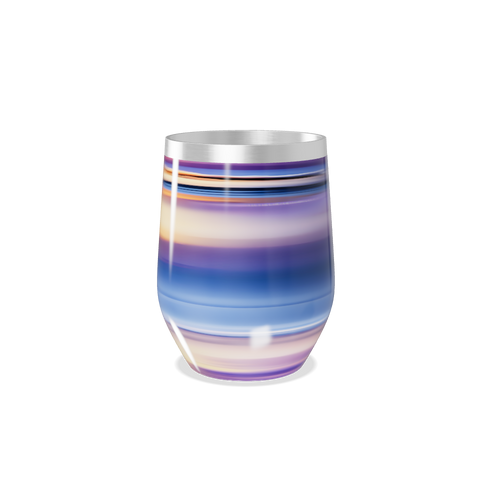 Copo Térmico Slim - Listras Multicoloridas Aço