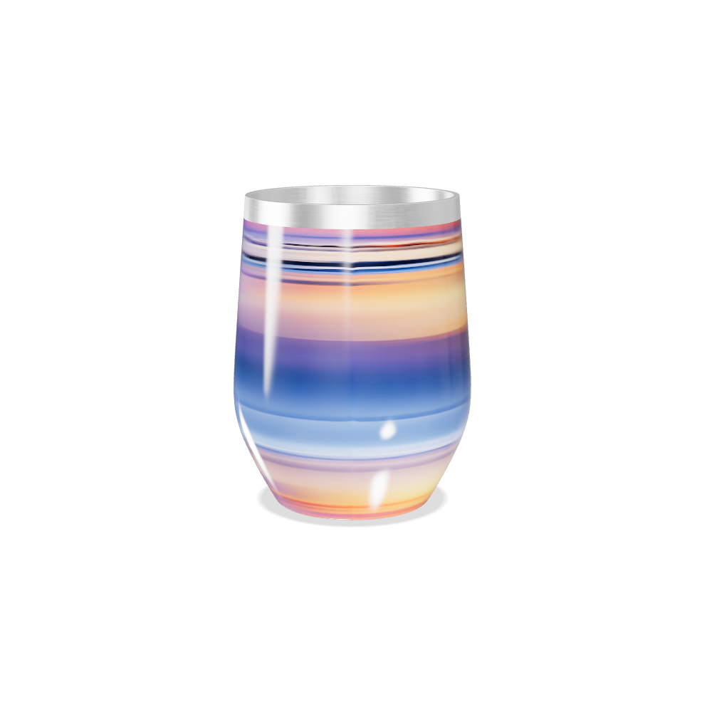 Copo Térmico Slim - Listras Multicoloridas Aço