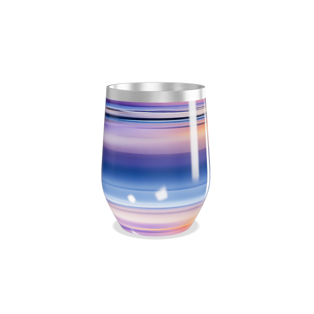 Copo Térmico Slim - Listras Multicoloridas Aço