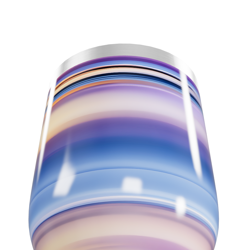 Copo Térmico Slim - Listras Multicoloridas Aço