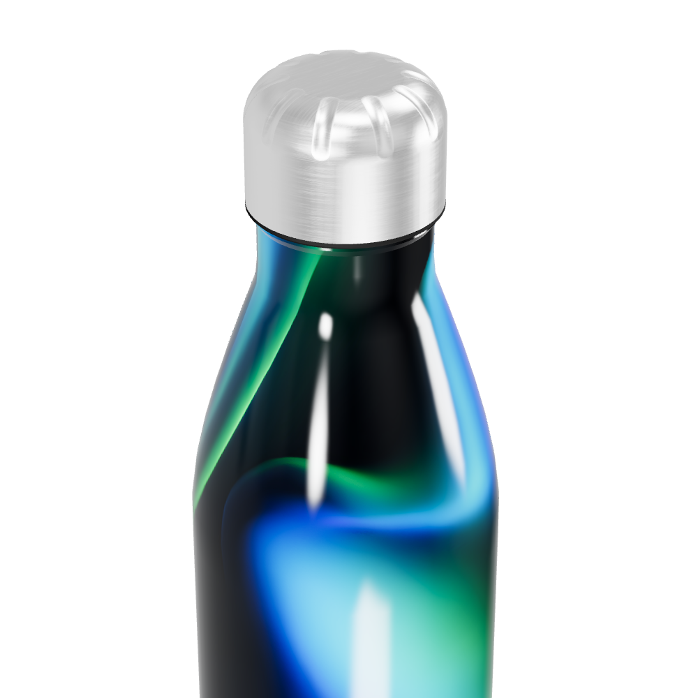 Garrafa Inox Estampa Azul-Verde