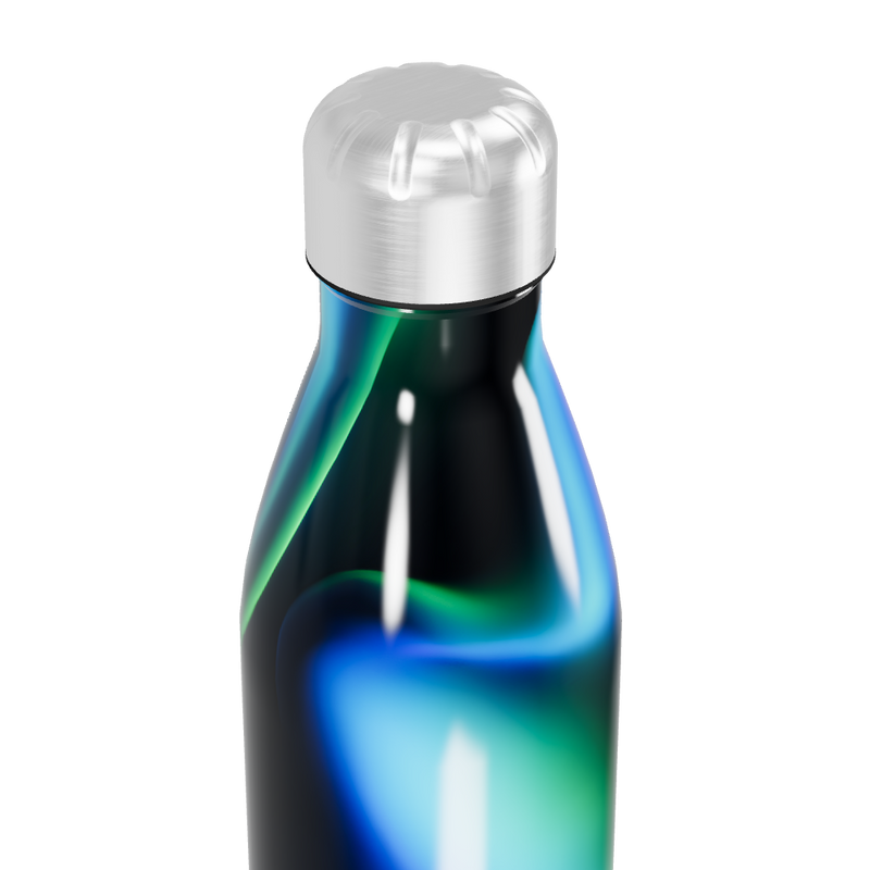 Garrafa Inox Estampa Azul-Verde