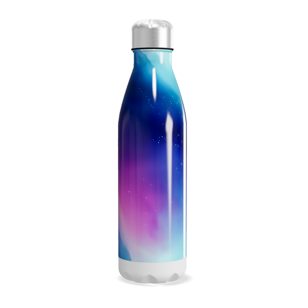 Garrafa Inox - Estampa Galáxia Azul