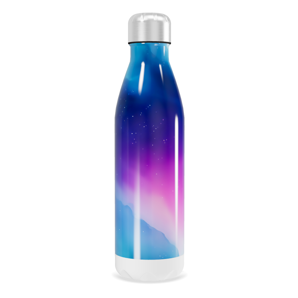 Garrafa Inox - Estampa Galáxia Azul