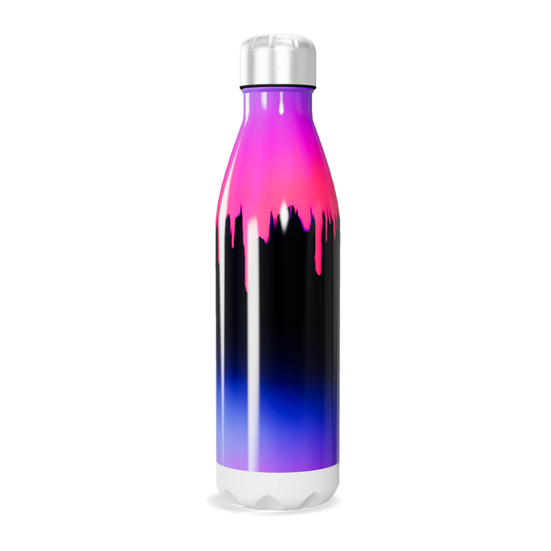 Garrafa Inox - Degradê Rosa e Azul