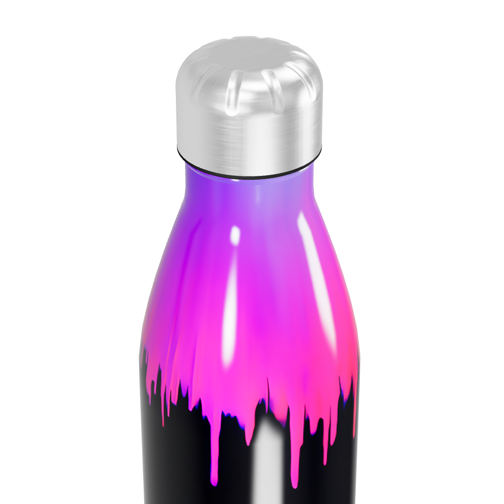 Garrafa Inox - Degradê Rosa e Azul