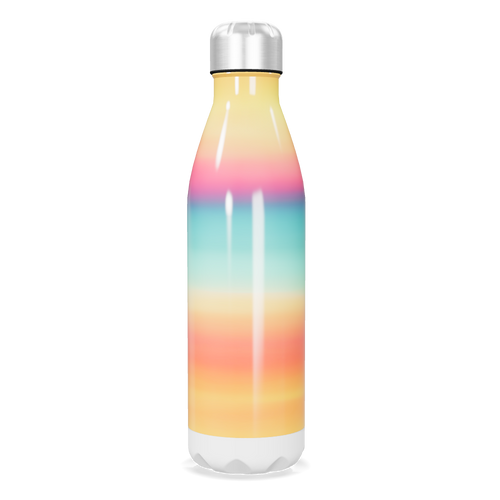 Garrafa Inox - Listras Multicoloridas