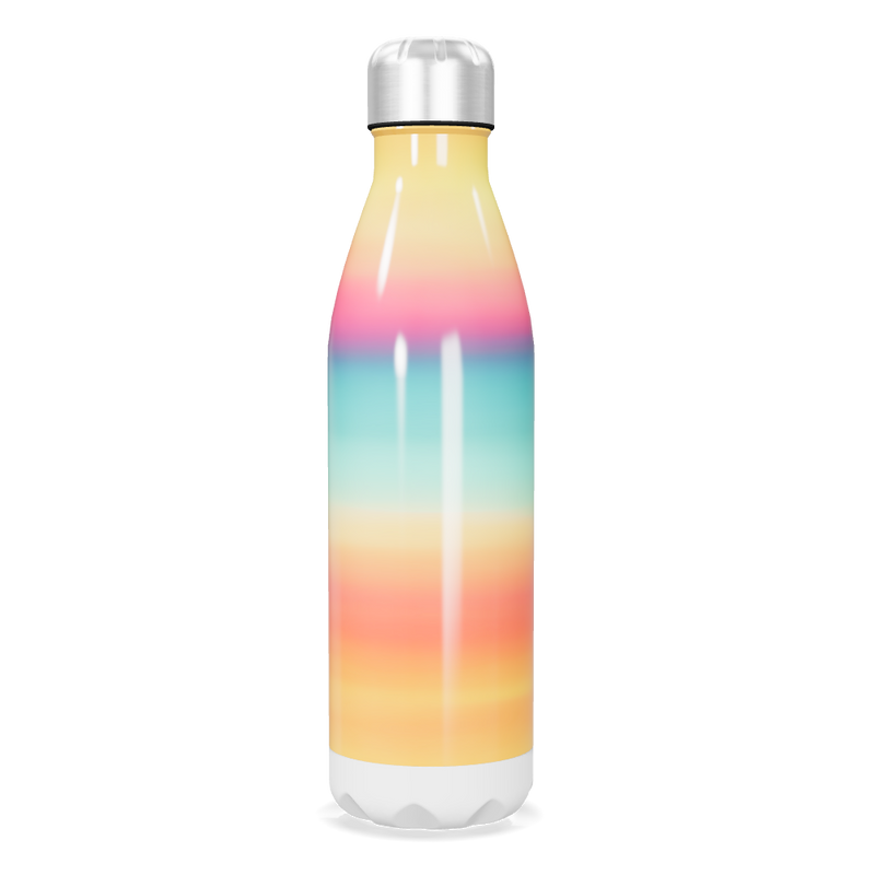 Garrafa Inox - Listras Multicoloridas