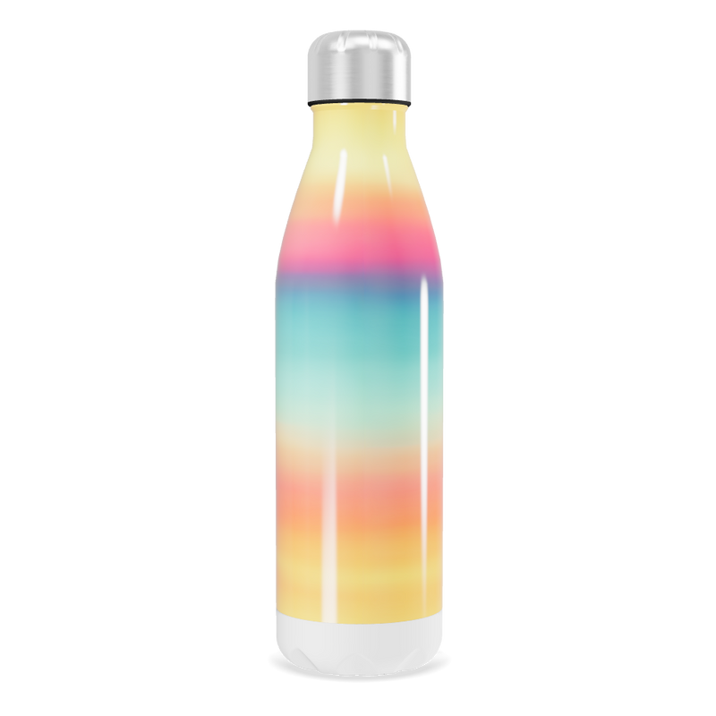 Garrafa Inox - Listras Multicoloridas