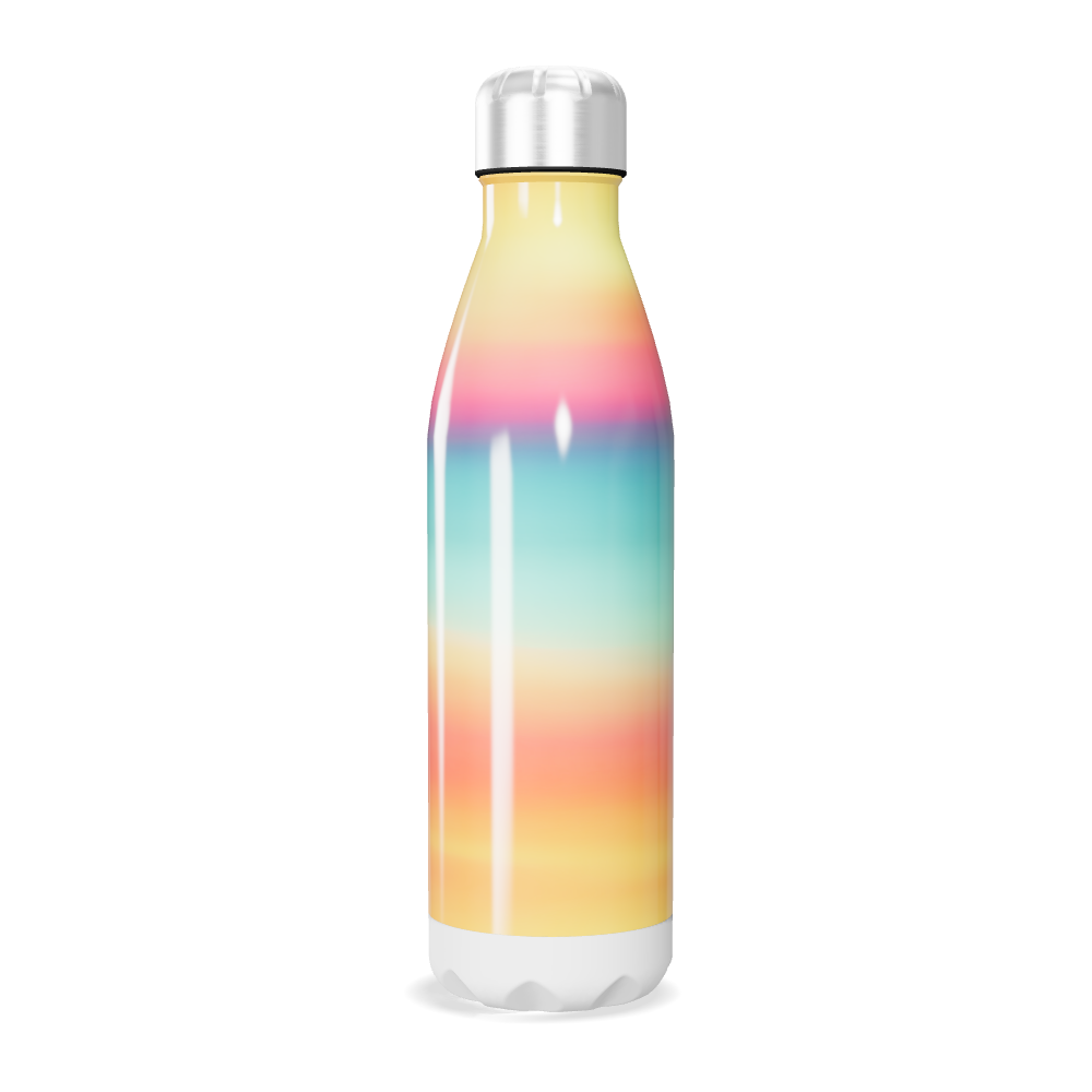 Garrafa Inox - Listras Multicoloridas