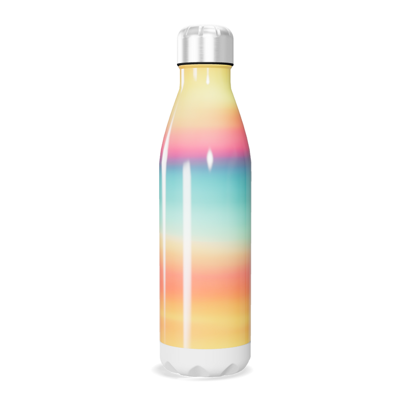 Garrafa Inox - Listras Multicoloridas