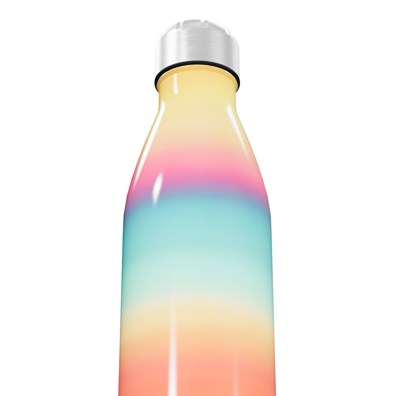 Garrafa Inox - Listras Multicoloridas