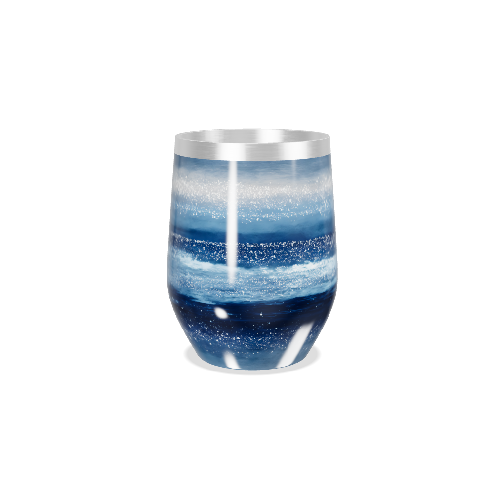 Copo Térmico Slim - Azul Estrelado Inox