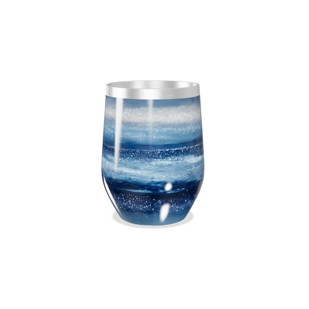 Copo Térmico Slim - Azul Estrelado Inox