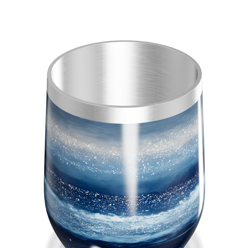 Copo Térmico Slim - Azul Estrelado Inox