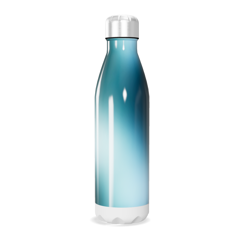 Garrafa Inox Azul Degradê 500ml