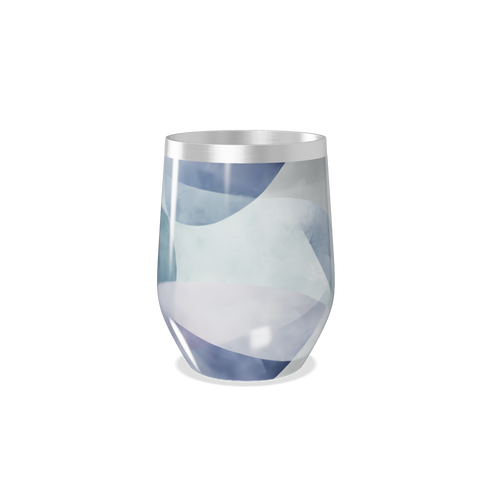 Copo Térmico Slim - Azul Marmorizado Inox